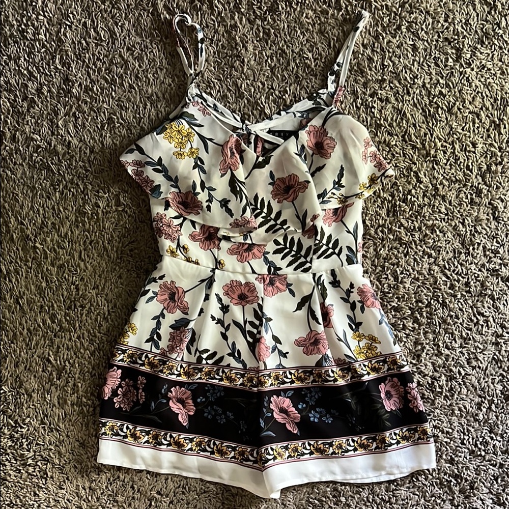 2 for $12- NWOT Floral print romper